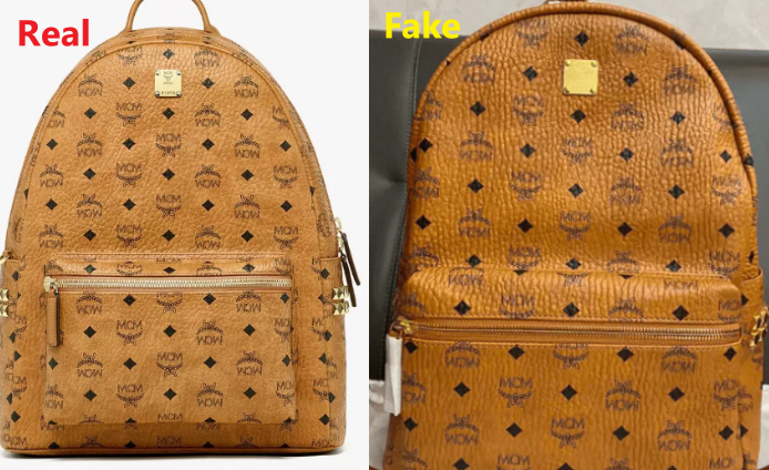 How to tell if mcm backpack is fake best sale