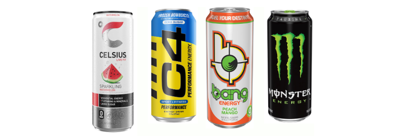Bang vs. Celsius vs. Monster vs. C4 Energy Drink: Comparison and Reviews 2024