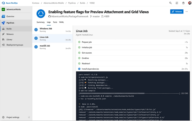Azure 开发运营服务器