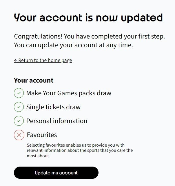 完成奥运门票抽奖注册