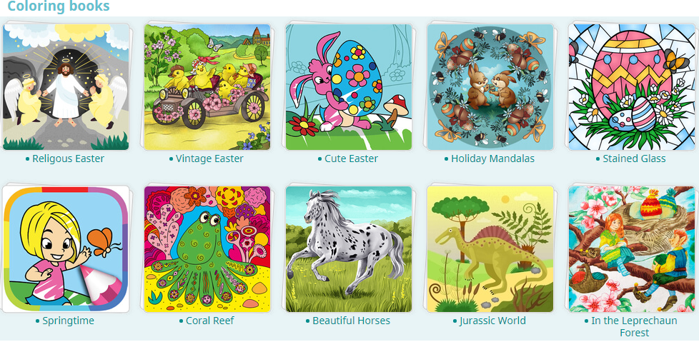 Supercoloring 免费儿童着色绘画素材