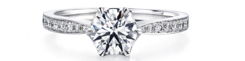 Infini Love Diamond「全爱钻」 「典雅系列」900铂金钻石戒指 Infini Love Diamond「全爱钻」 「典雅系列」900铂金钻石戒指